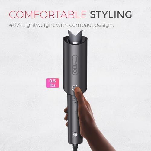 TYMO CURLPRO 1-inch barrel in use for versatile curls and waves.