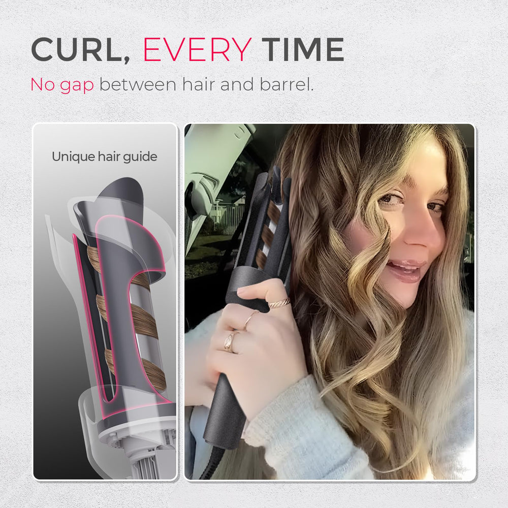 TYMO CURLPRO ionic technology emphasizes frizz control and moisture retention.