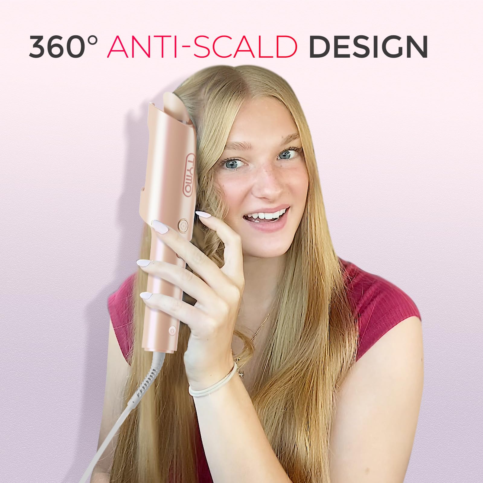 TYMO CURLPRO-peach-color adds stylish flair to your grooming kit.