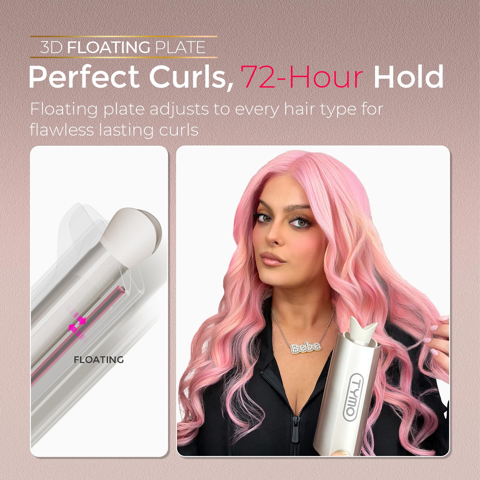 TYMO CurlPro Plus curls may last up to 72 hours under ideal conditions.