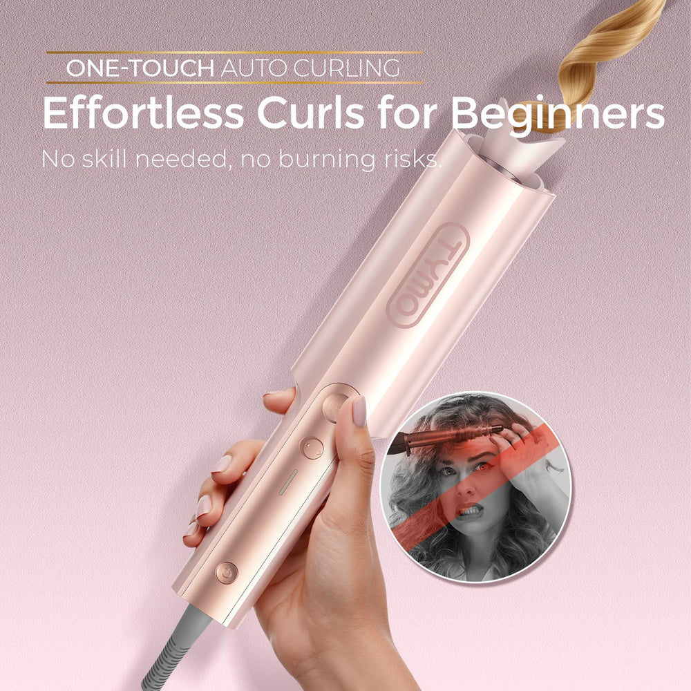 TYMO CurlPro Plus anti-scald design keeps hands safe during styling