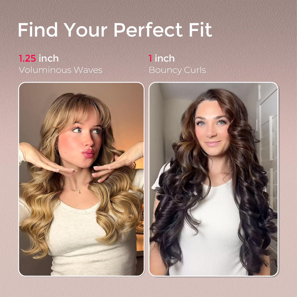 TYMO CurlPro Plus ionic tourmaline coating delivers shiny, frizz-free waves.