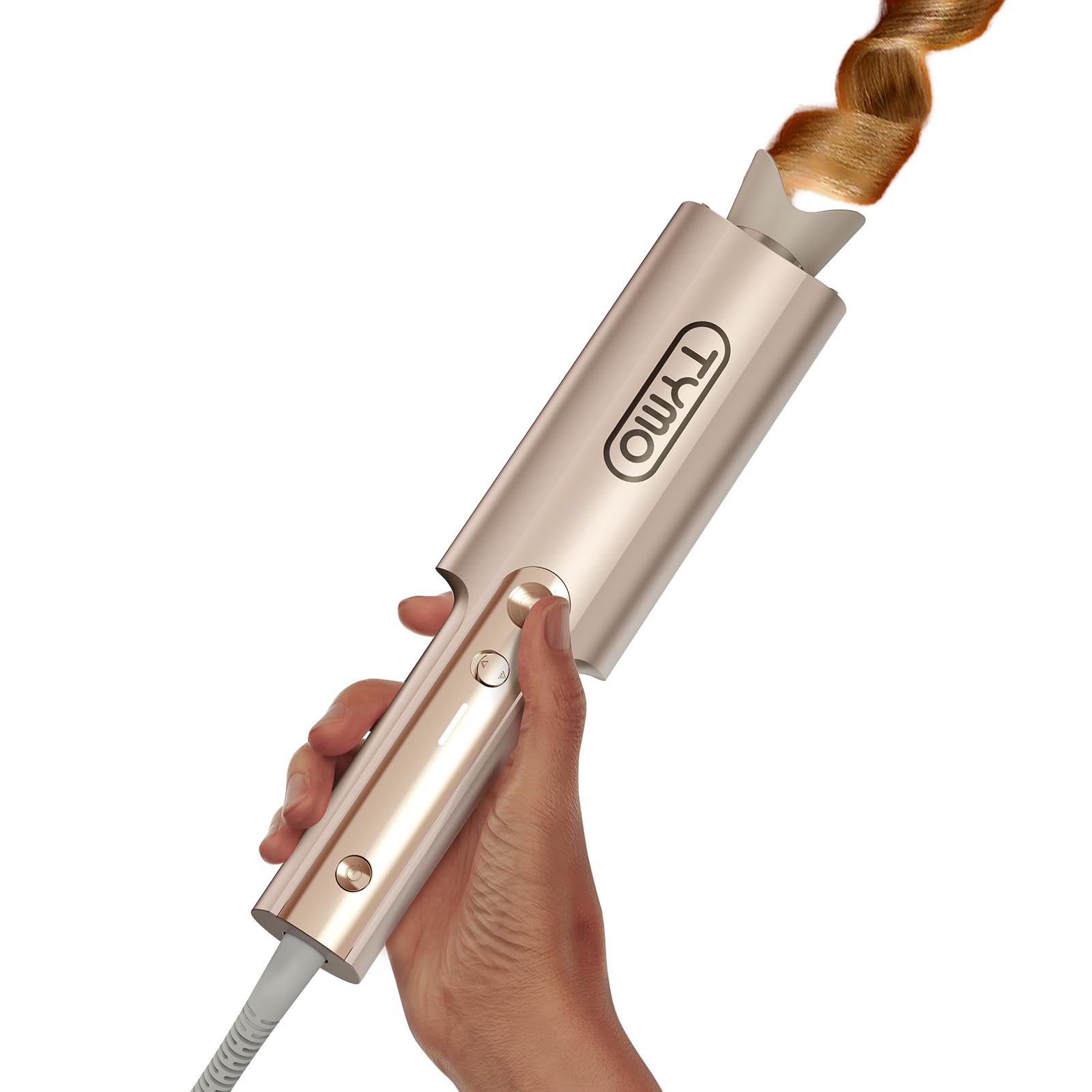 TYMO CurlPro Plus long-barrel close-up for smooth long-hair curls.