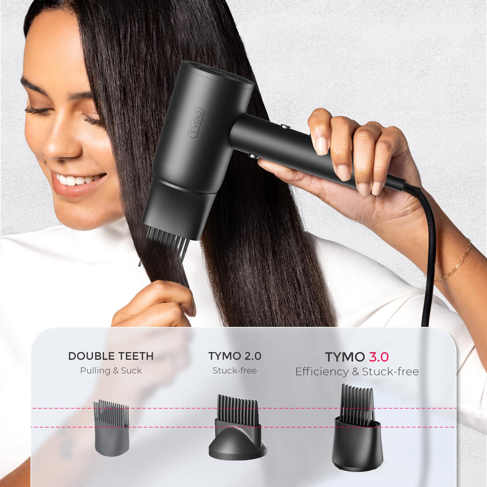 TYMO compact lightweight design fits in a bag for travel touch-ups