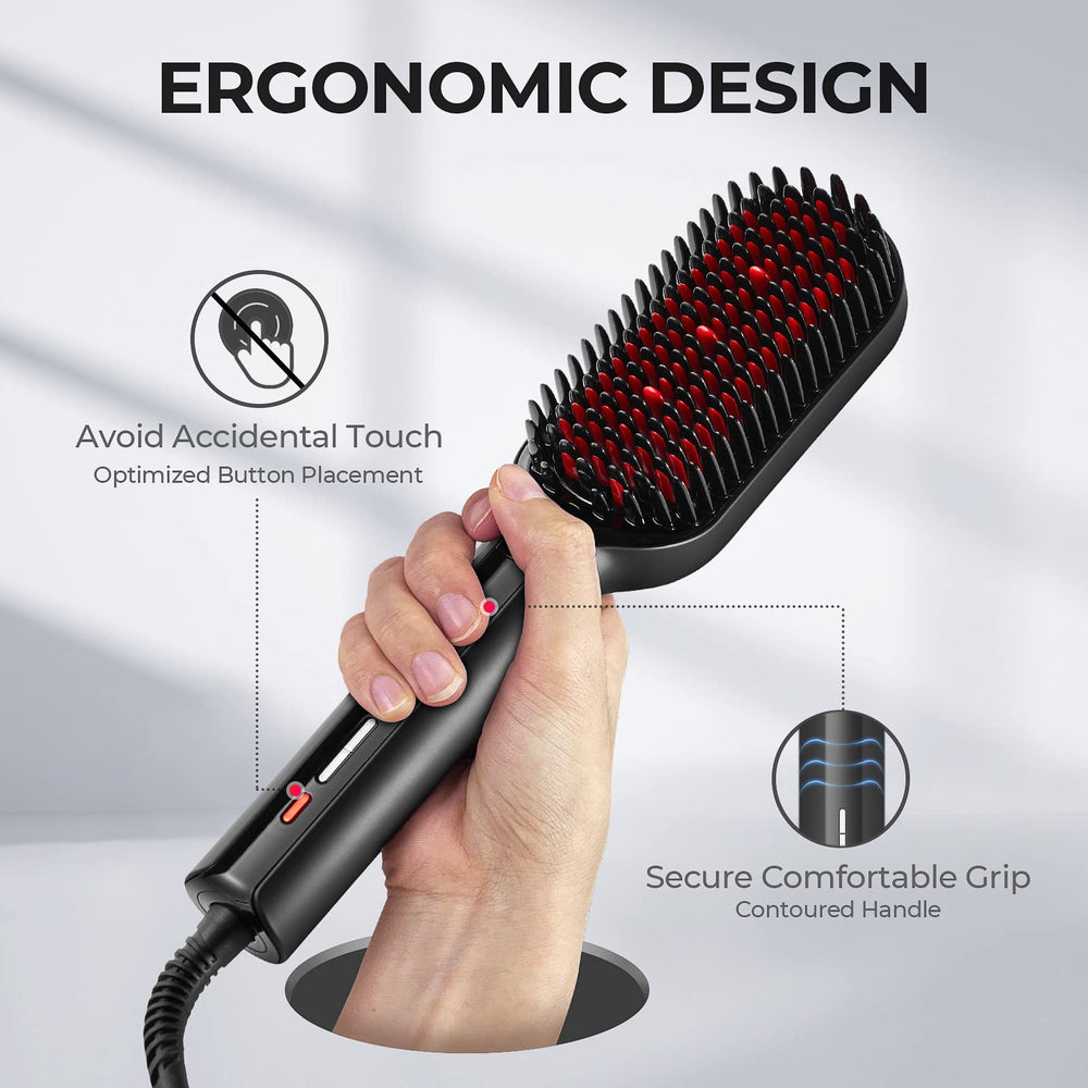 TYMO ergonomic anti-scald design keeps scalp safe during styling
