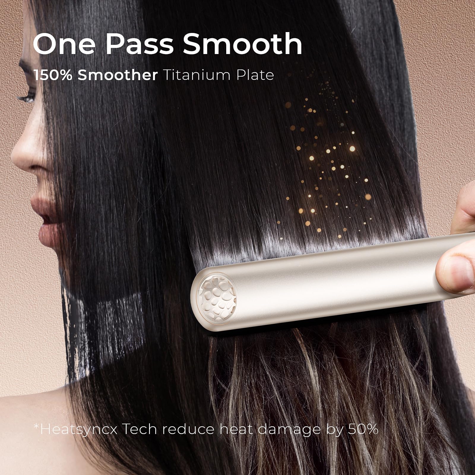 TYMO flat iron 1-inch plates curls into waves for versatile styling