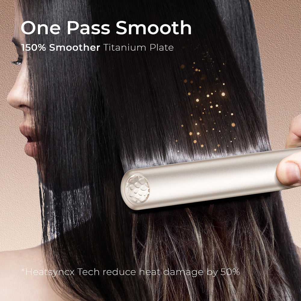 TYMO flat iron 1-inch plates curls into waves for versatile styling