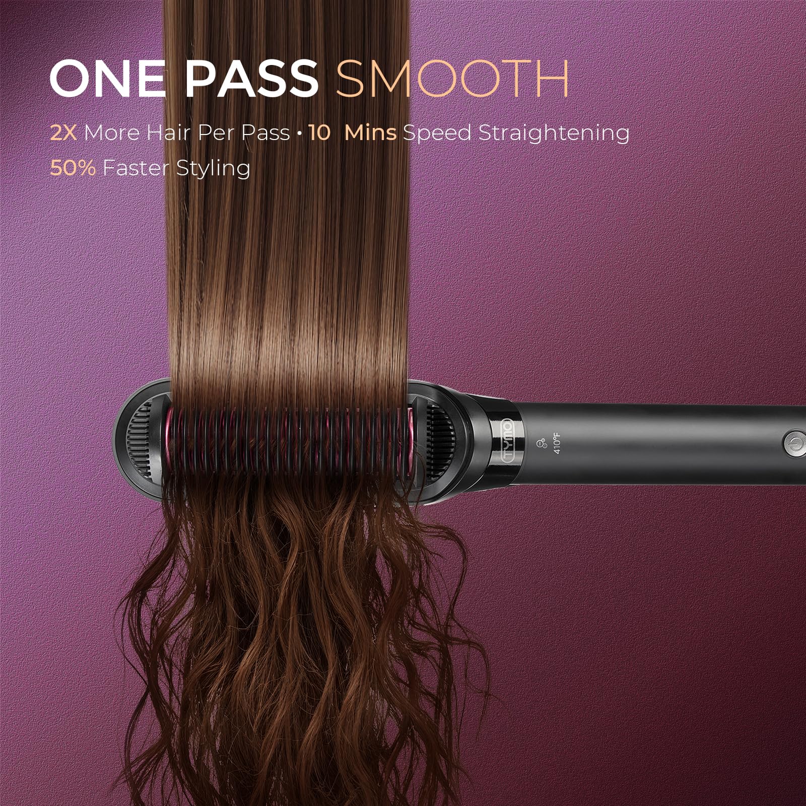 TYMO FlipPro 200M ions feature for frizz reduction and smoother hair