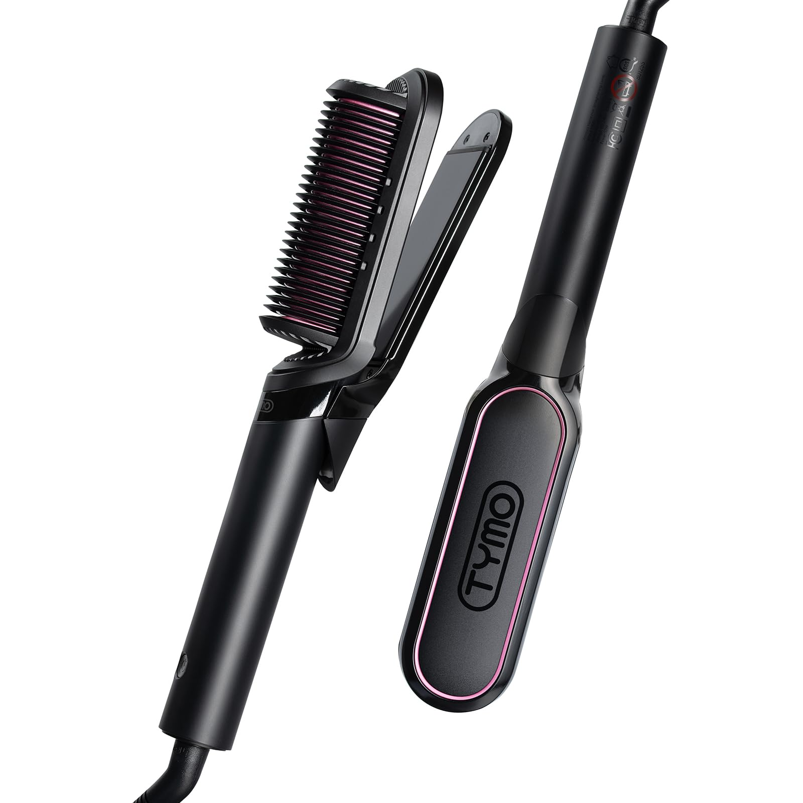 TYMO FlipPro flat-iron-brush product overview for salon-quality results at home