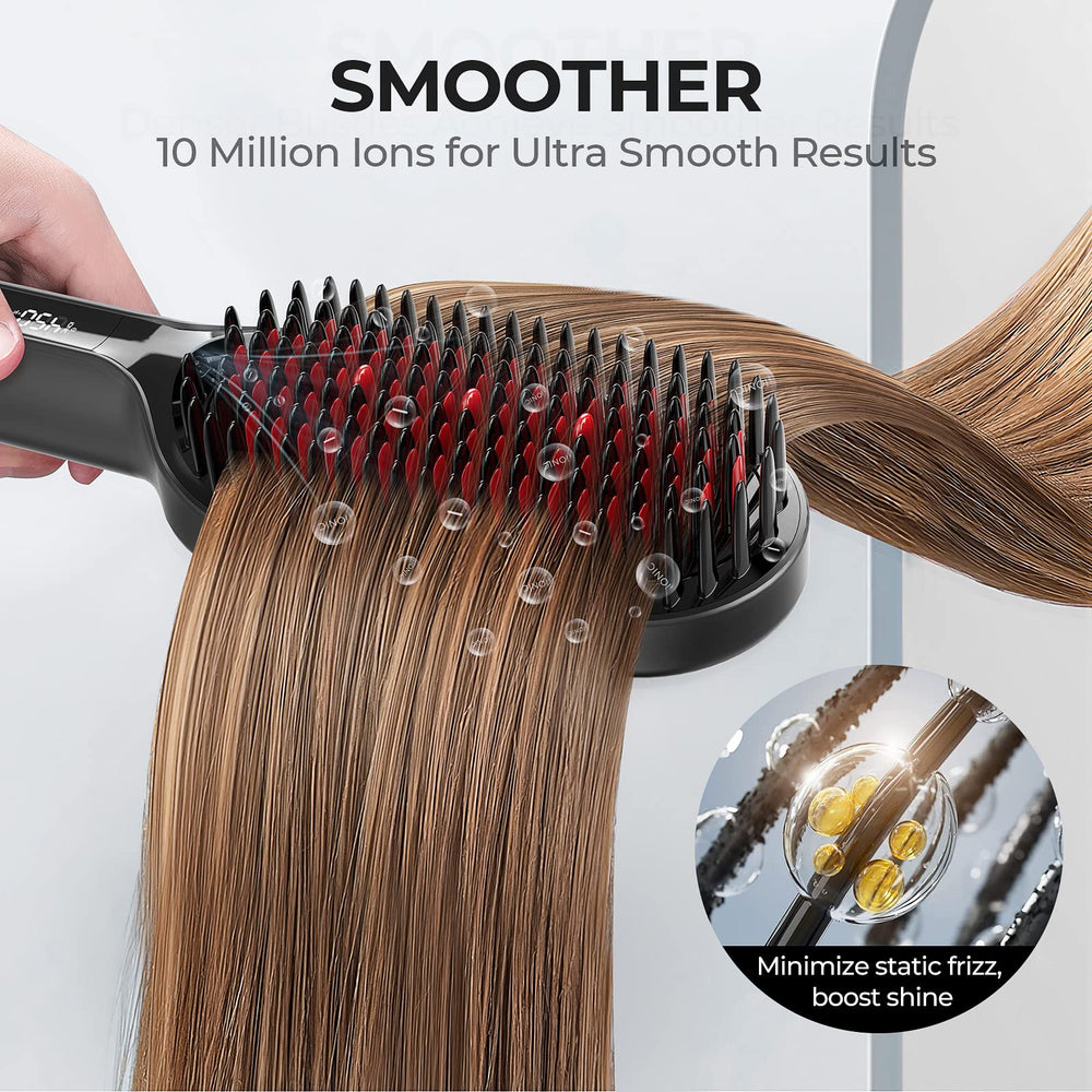 TYMO frizz reduction with ions for shinier, smoother hair