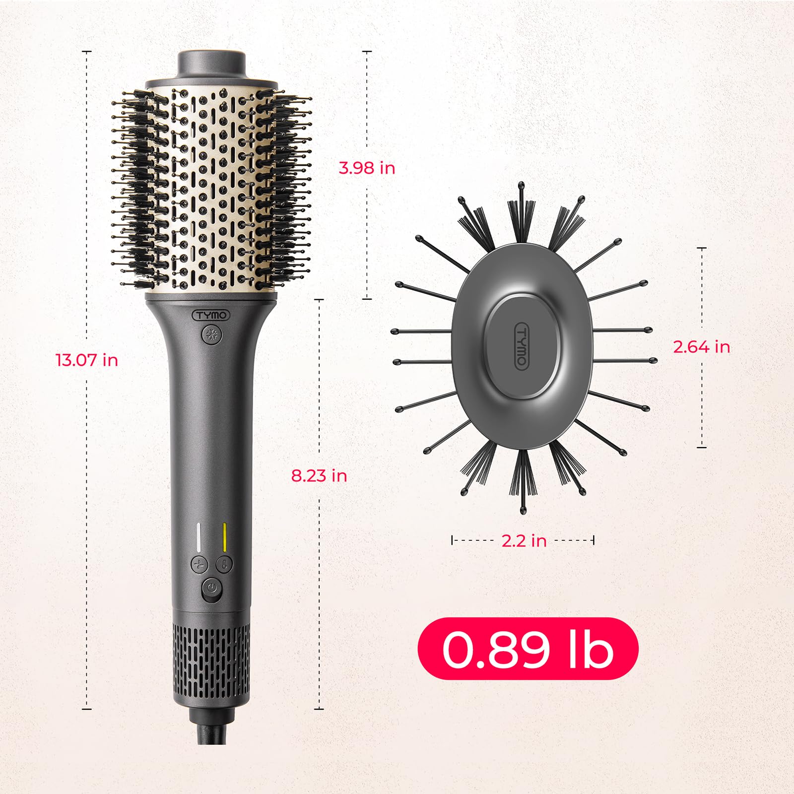 TYMO hair dryer brush 5-in-1 styling versatility for multiple looks