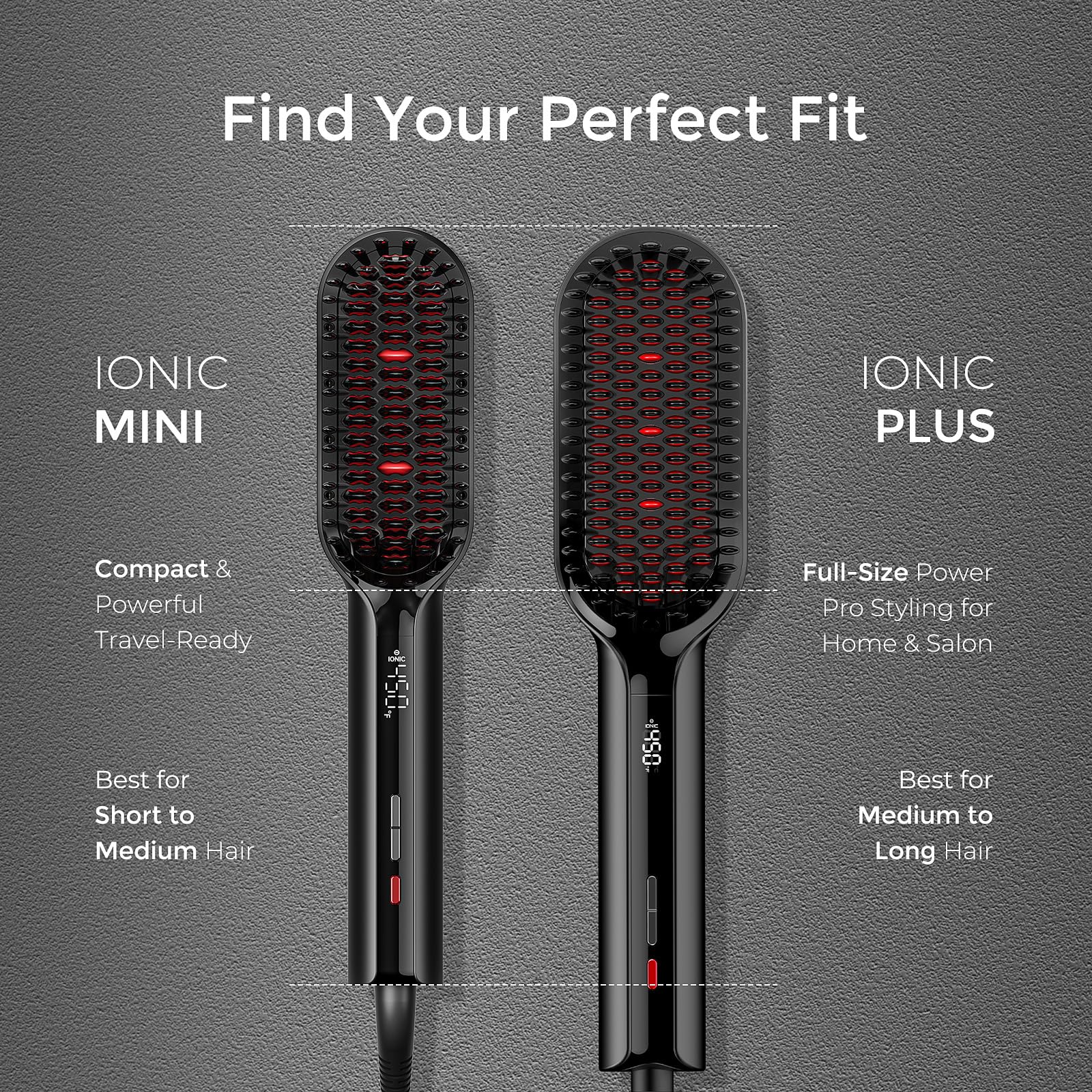 TYMO Hair Straightener Brush with safety features to prevent burns.