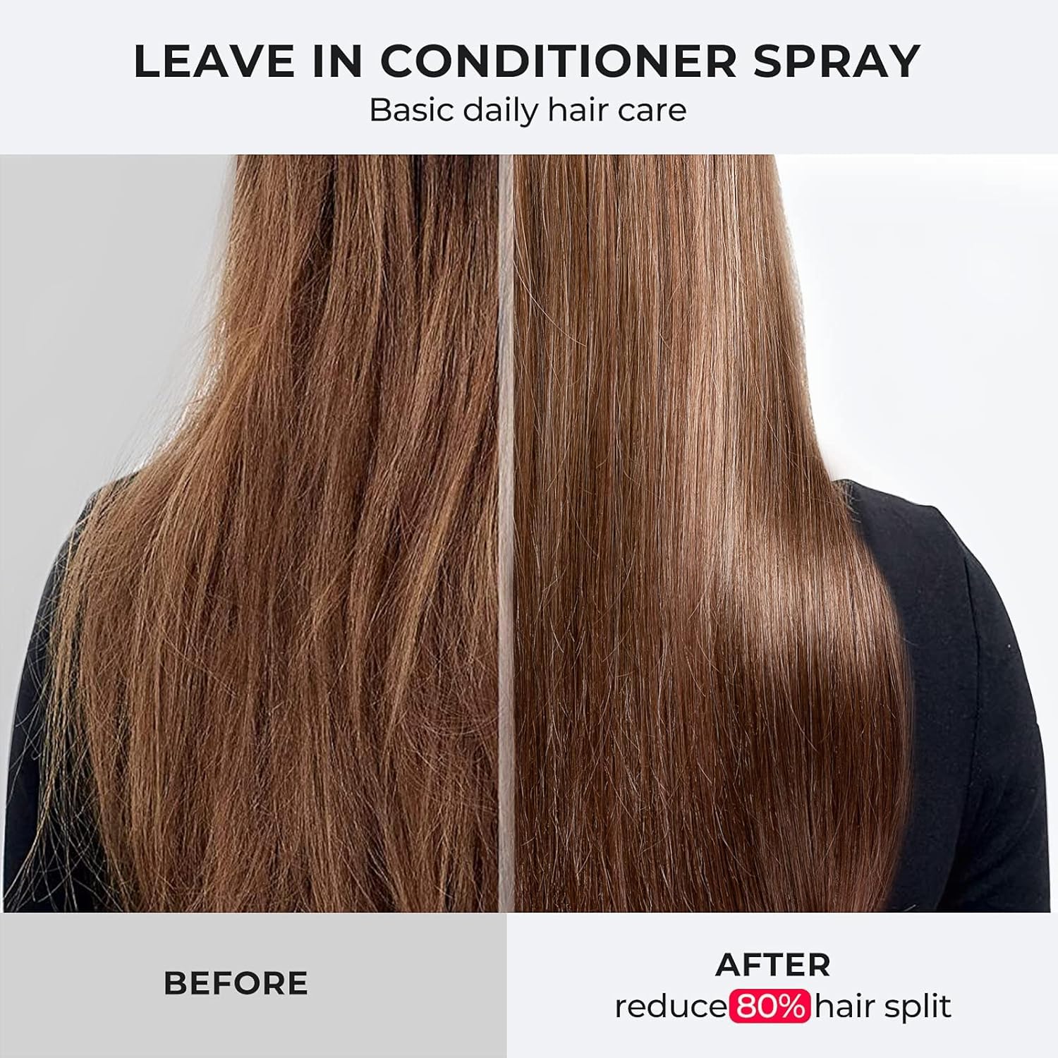 TYMO leave-in conditioning effect on damp hair after wash