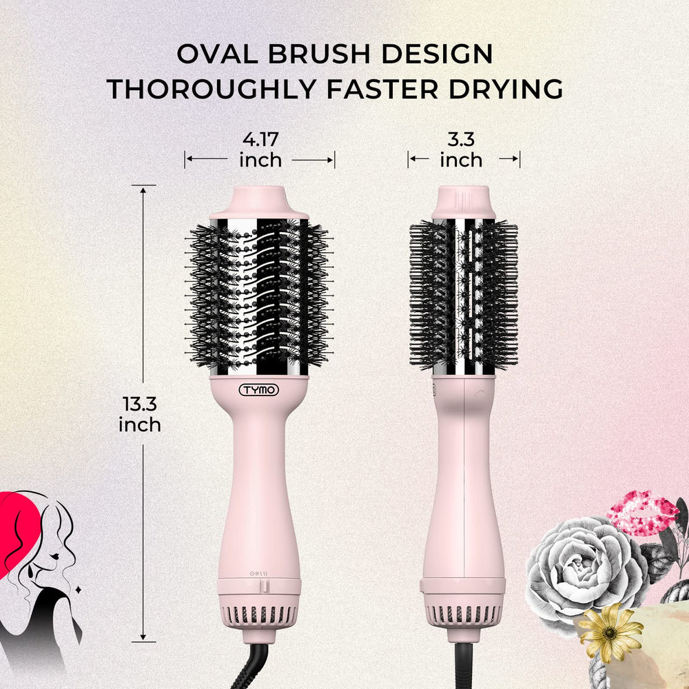 TYMO Pink Volumizer 3-speed control enables versatile styling options.