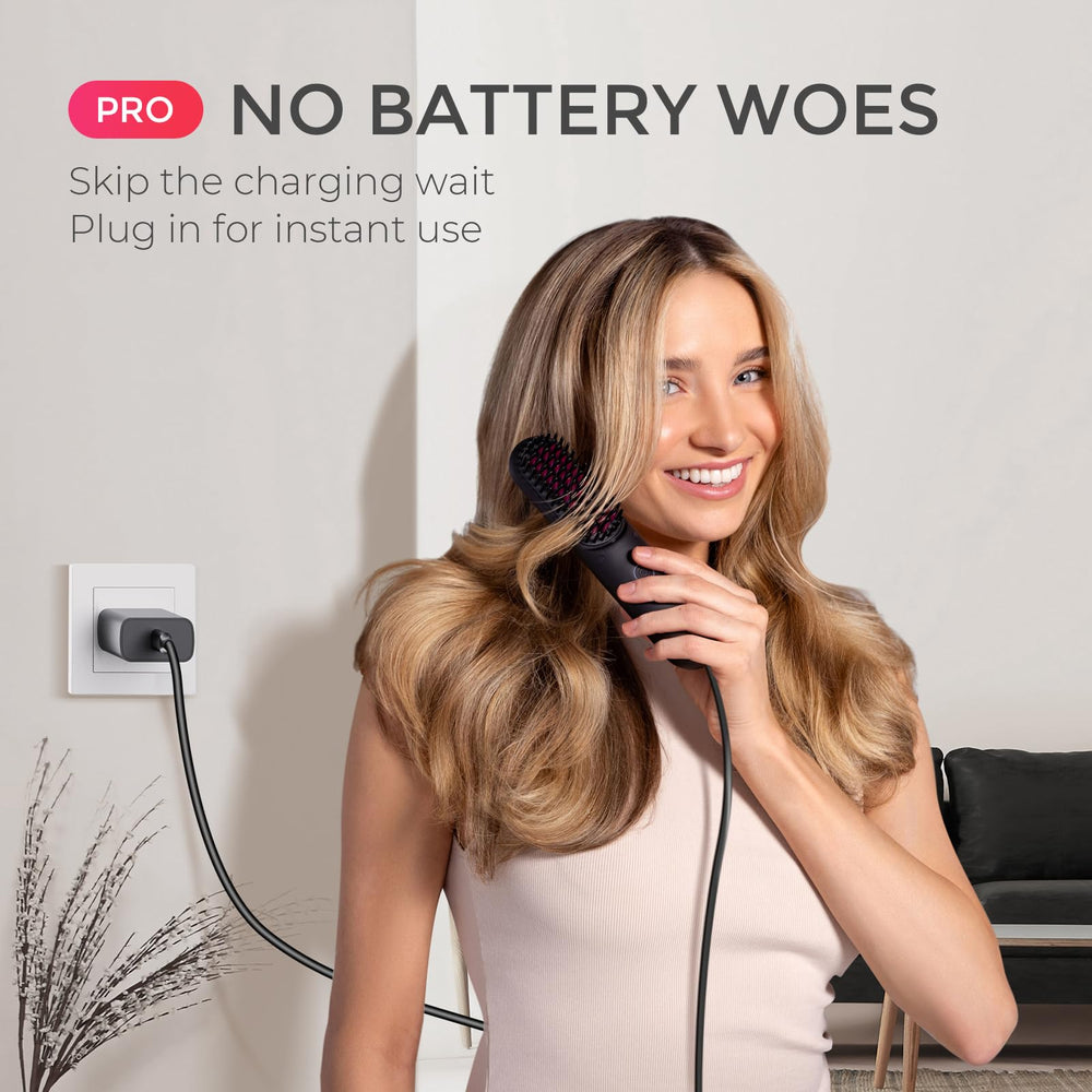 TYMO Porta Pro dual-power charger powers cordless styling quickly.