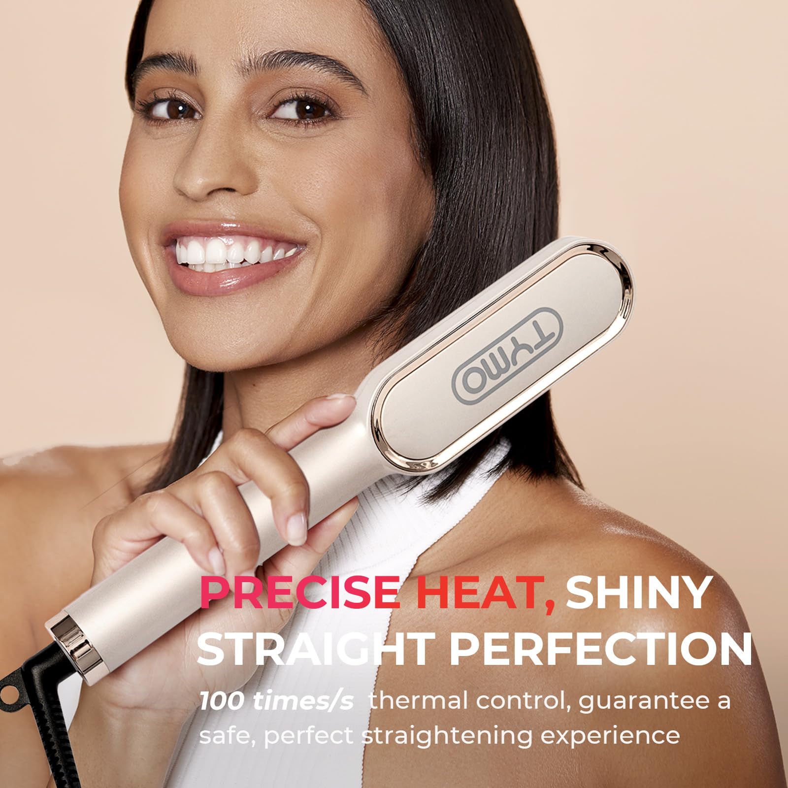 TYMO Ring Hair Straightener Comb anti-scald frame for safe styling