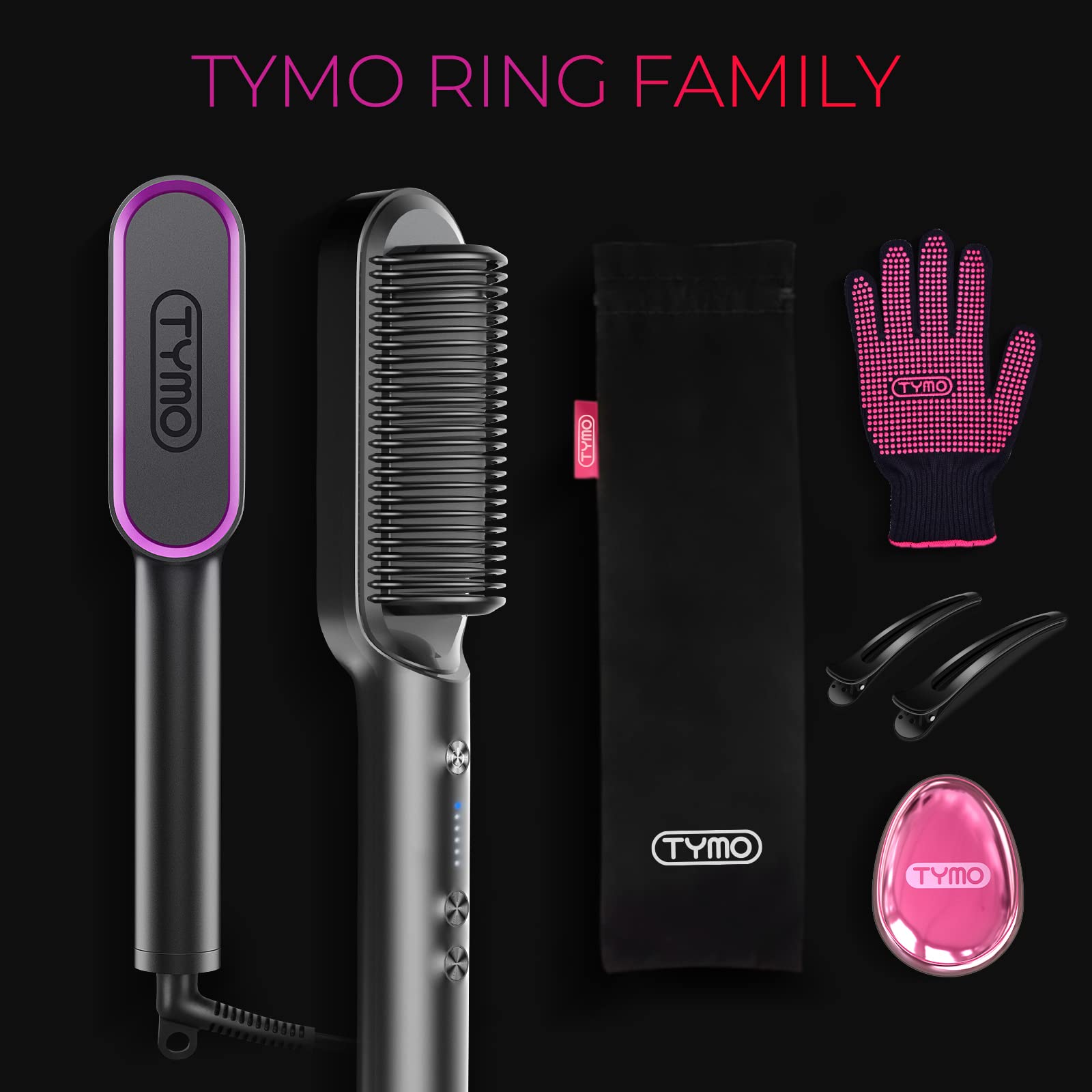 TYMO Ring included-accessories show complete kit and portability.