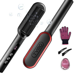 TYMO Ring Plus keratin-coated teeth close-up for smooth root-to-tip straightening