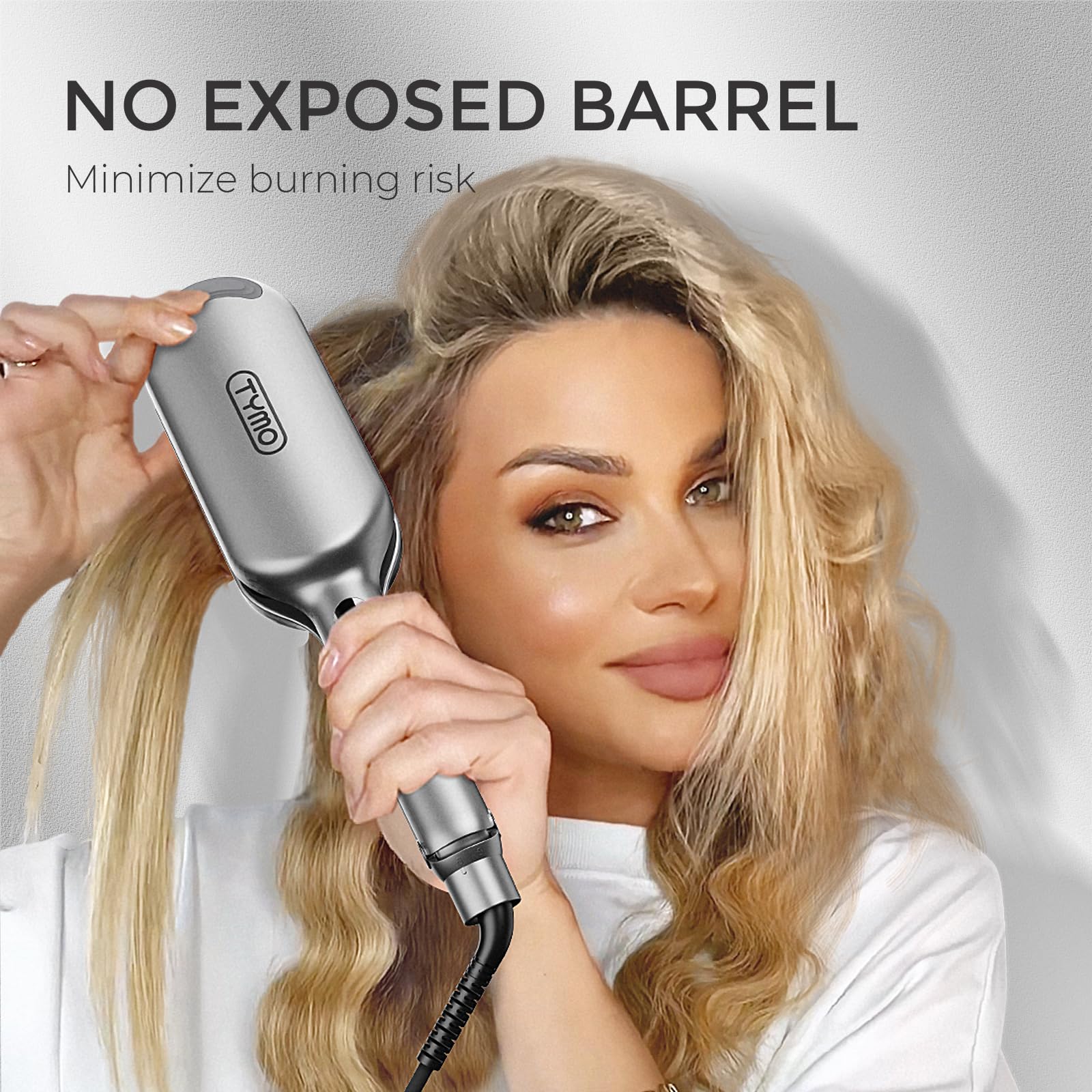 TYMO ROVY grey styling tool on dresser for sleek ready-to-use vibes.