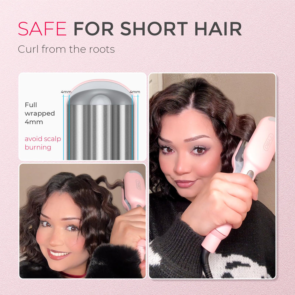 TYMO ROVY negative ions reduce static for silky, smooth waves.
