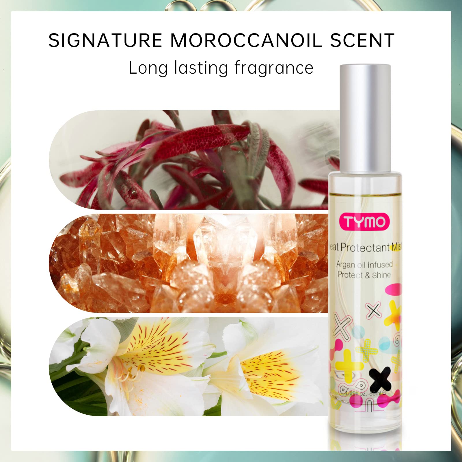 TYMO signature amber musk floral scent after spray