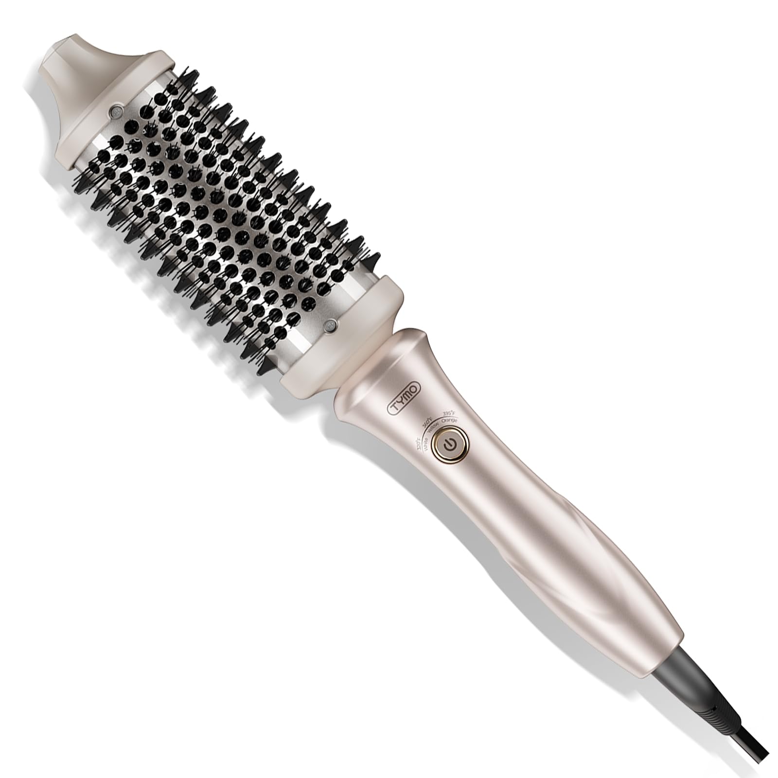 TYMO Stylux bristles closeup for smooth glide and reduced snag during styling