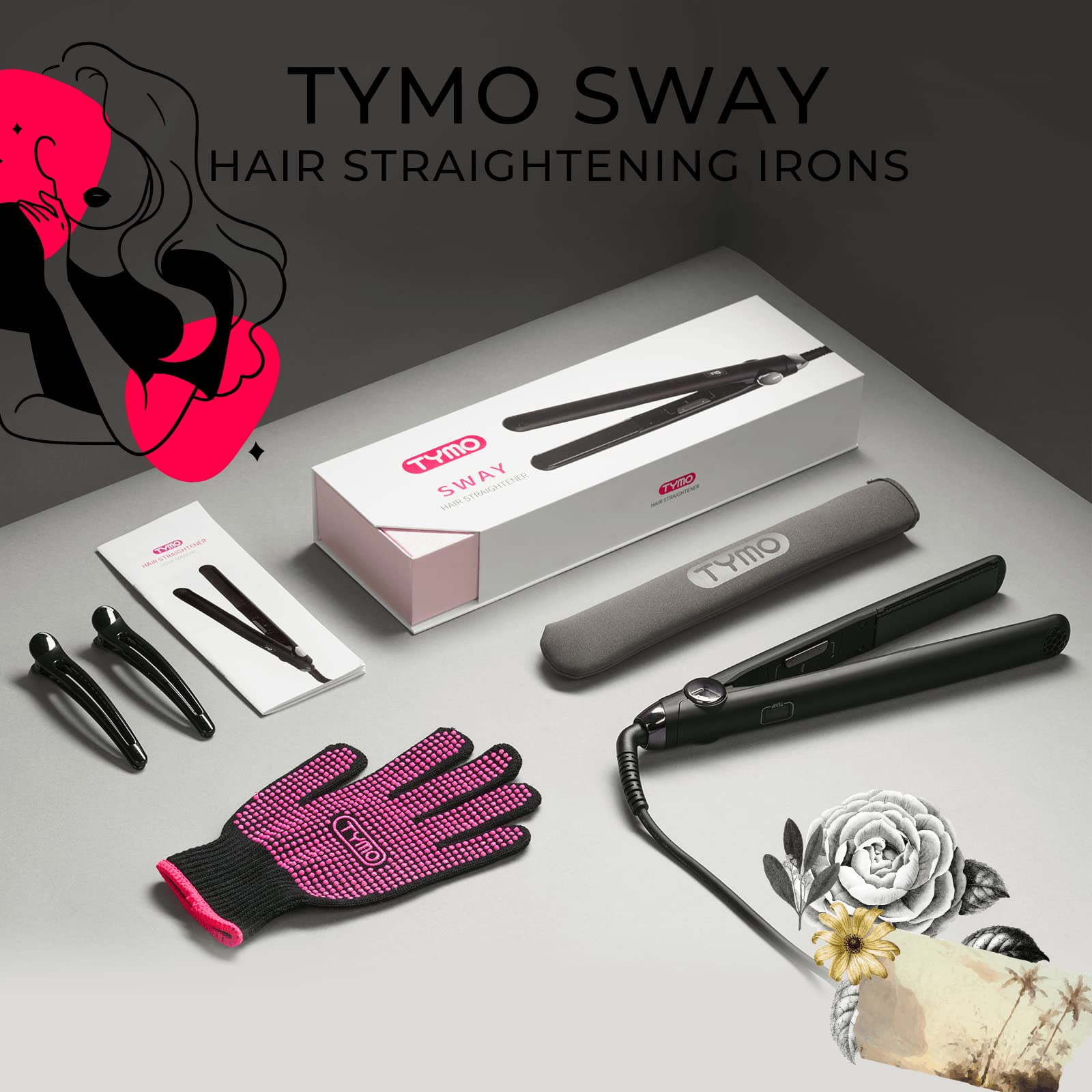 TYMO SWAY LED temperature display helps you choose the right heat