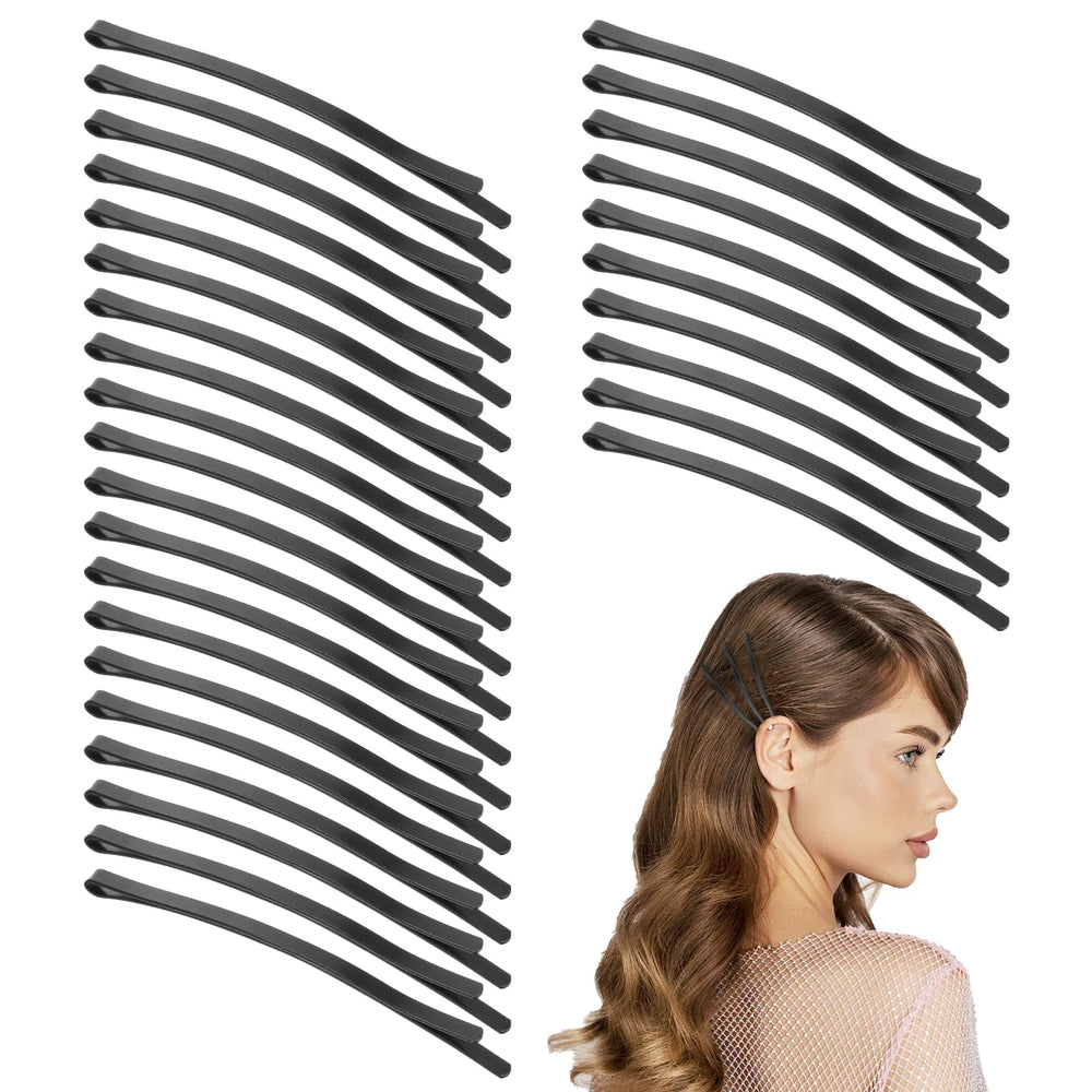 Tyqour jumbo bobby pins curve closeup for secure hold in updos.