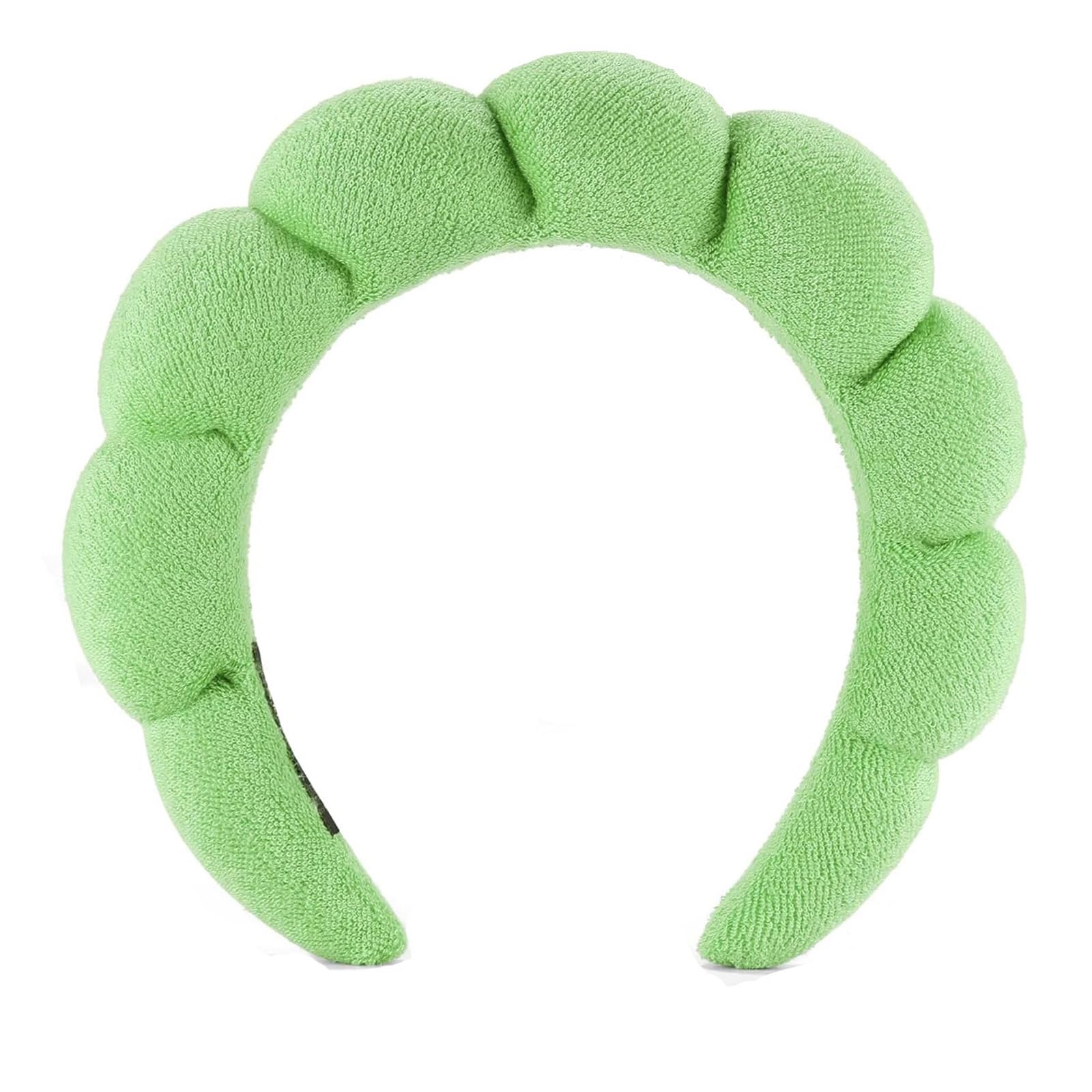 TYSSELY spa headband close-up of soft material for comfortable face washing