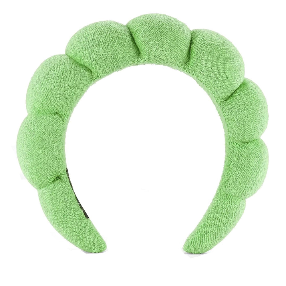 TYSSELY spa headband close-up of soft material for comfortable face washing