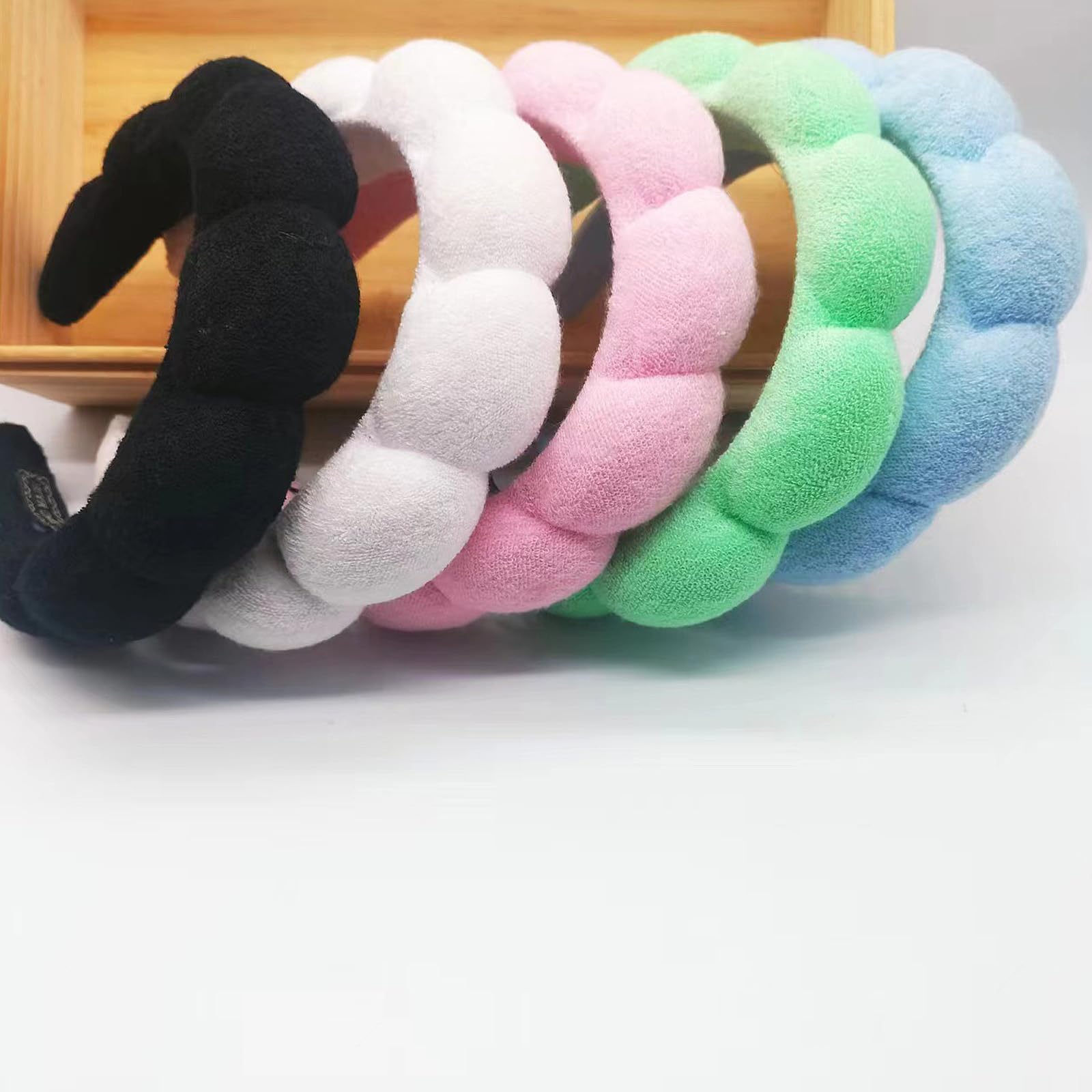 TYSSELY spa headband stretchy fit keeps hair in place for various head shapes