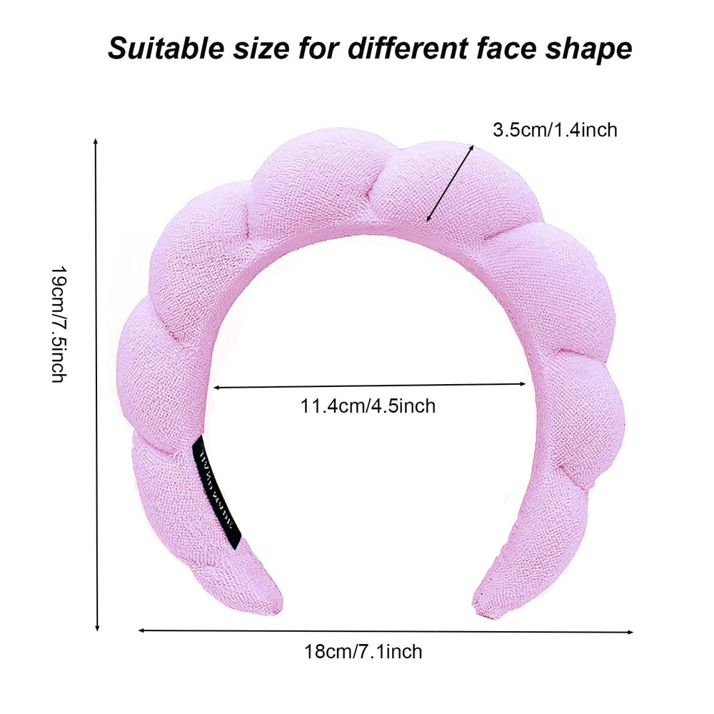 tysseley spa headband water-absorbent keeps hair dry while washing face