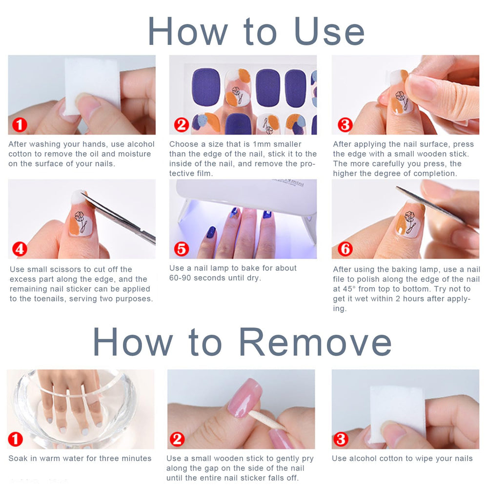 Tyuimhx gel strips remove easily without damaging natural nails.