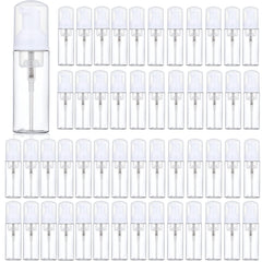 Tzirci 35-pack foam dispensers closeup shows smooth pump action for on-the-go use.