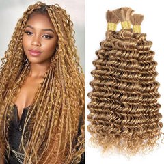 TzreisXu boho braiding hair bundle closeup shows smooth, tangle-free length for braiding