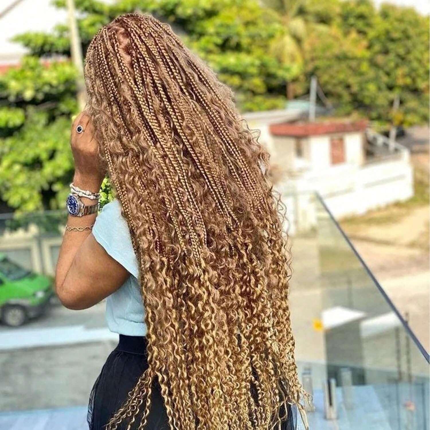 TzreisXu water wave bulk hair no-weft design supports diverse braiding styles
