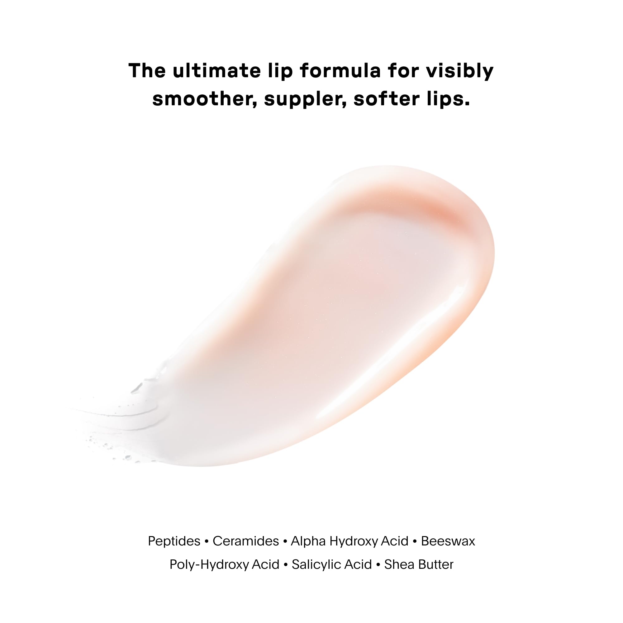 Close-up lips with U Beauty PLASMA Lip Compound for smoothing fine lines.