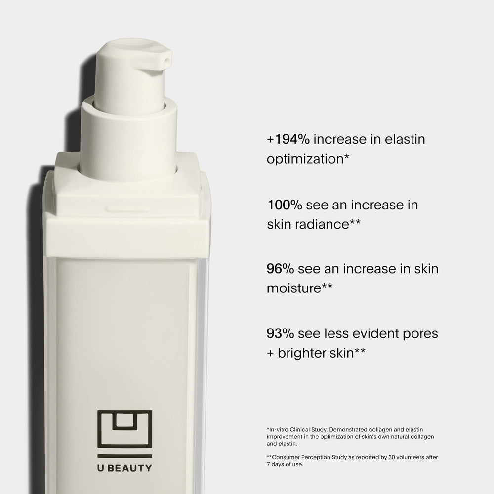 U Beauty Resurfacing Compound Serum dispensing action for precise application.