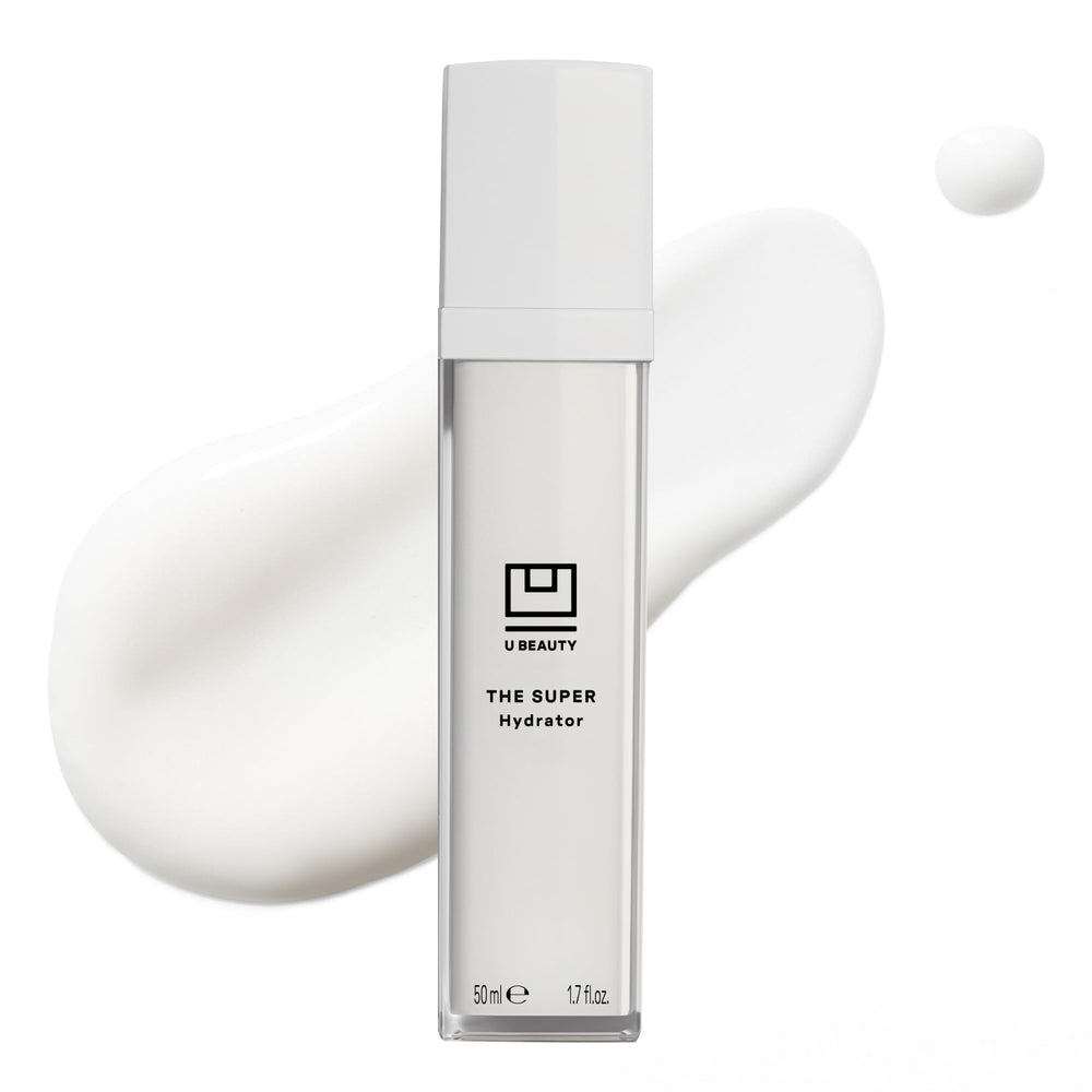 U Beauty The SUPER Hydrator bottle pump for long lasting hydration.