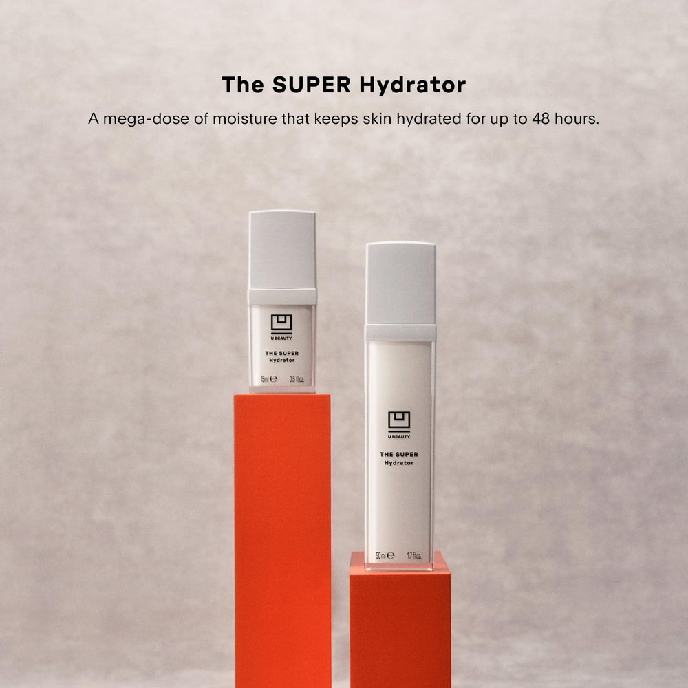 U Beauty The SUPER Hydrator grapeseed oil detail nourishes and softens skin.
