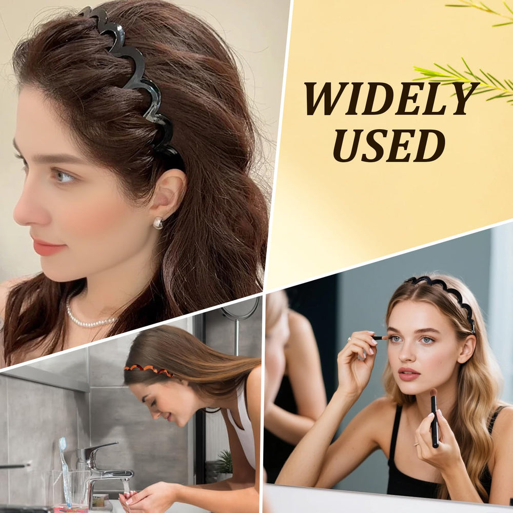 U-shape headband amber-black side view stylish daily accessory