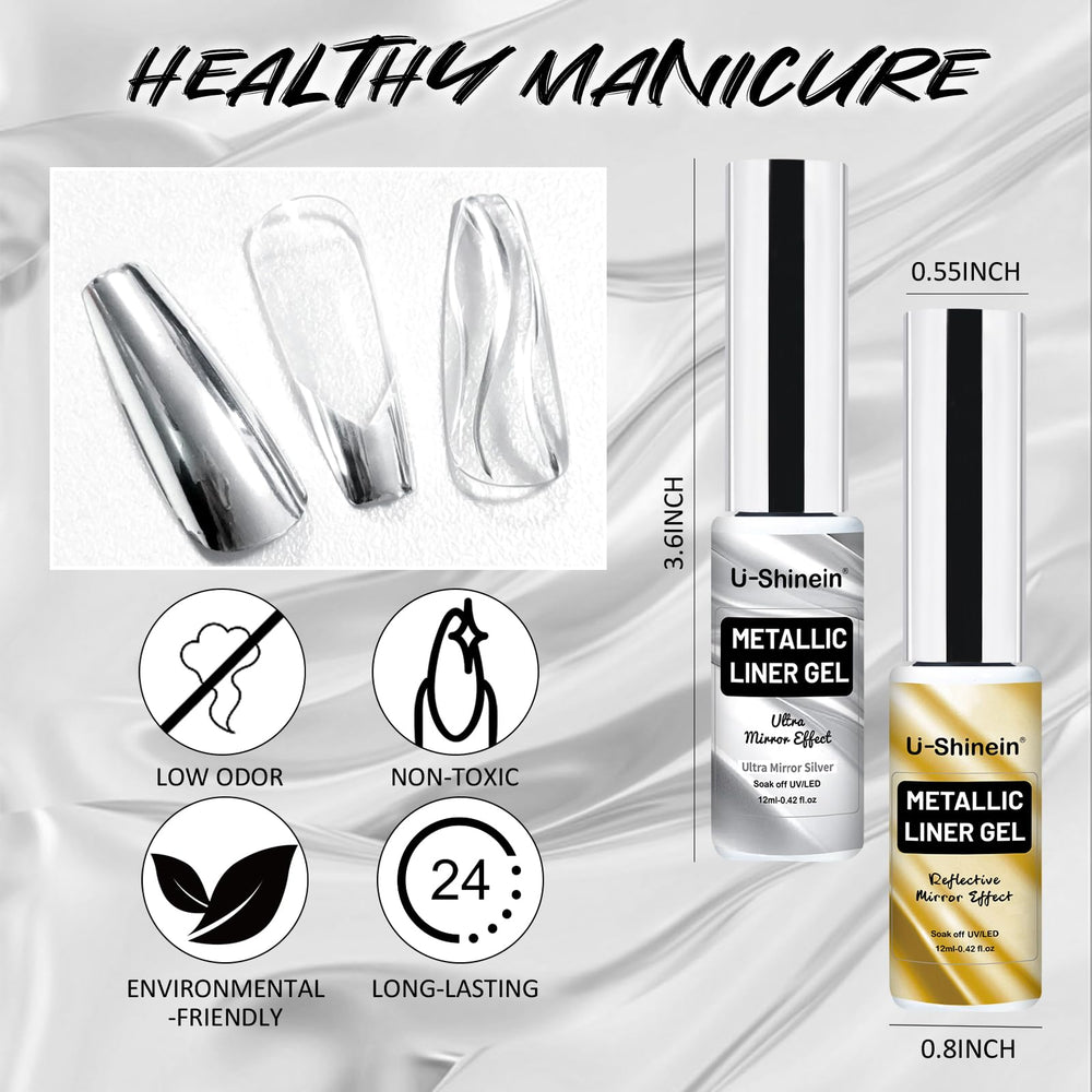 U-Shinein soak-off DIY nail liner simplifies removal without damage