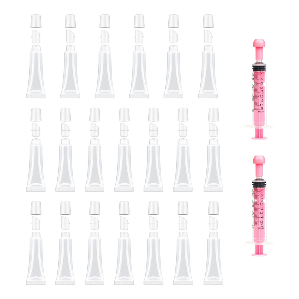 uadbau empty lip gloss tubes 10ml clear for mess-free on-the-go storage