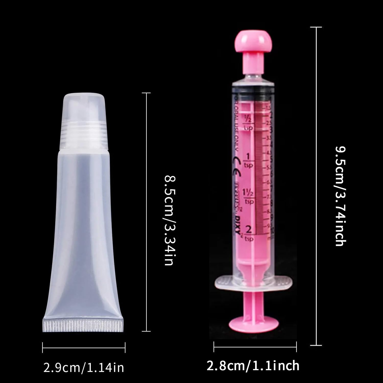uadbau travel-size lip gloss containers fit small bags and purses