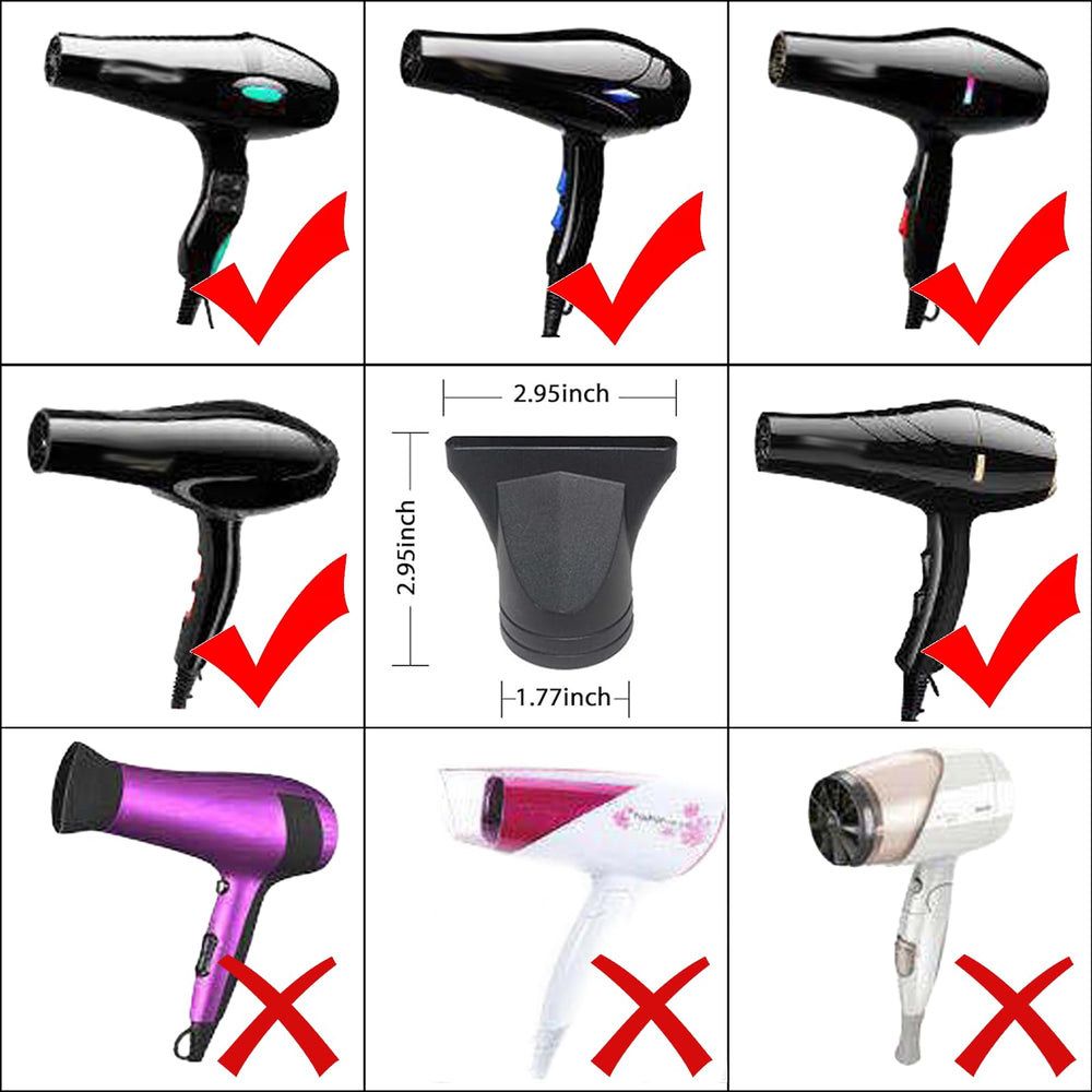 UAIAGM universal nozzle snap-on focuses airflow for precise styling at home or in the salon.