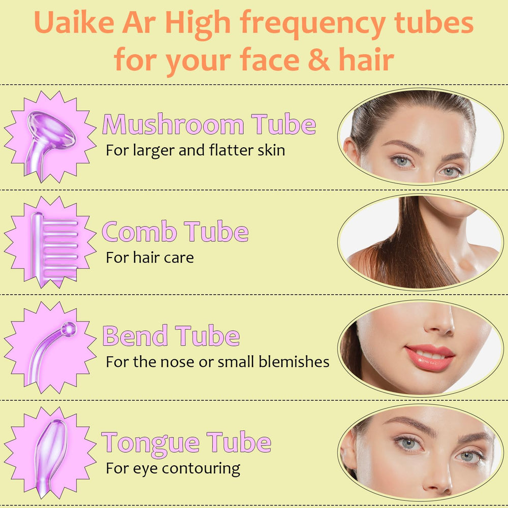 Uaike mushroom-tube attachment for targeted surface contact and comfort