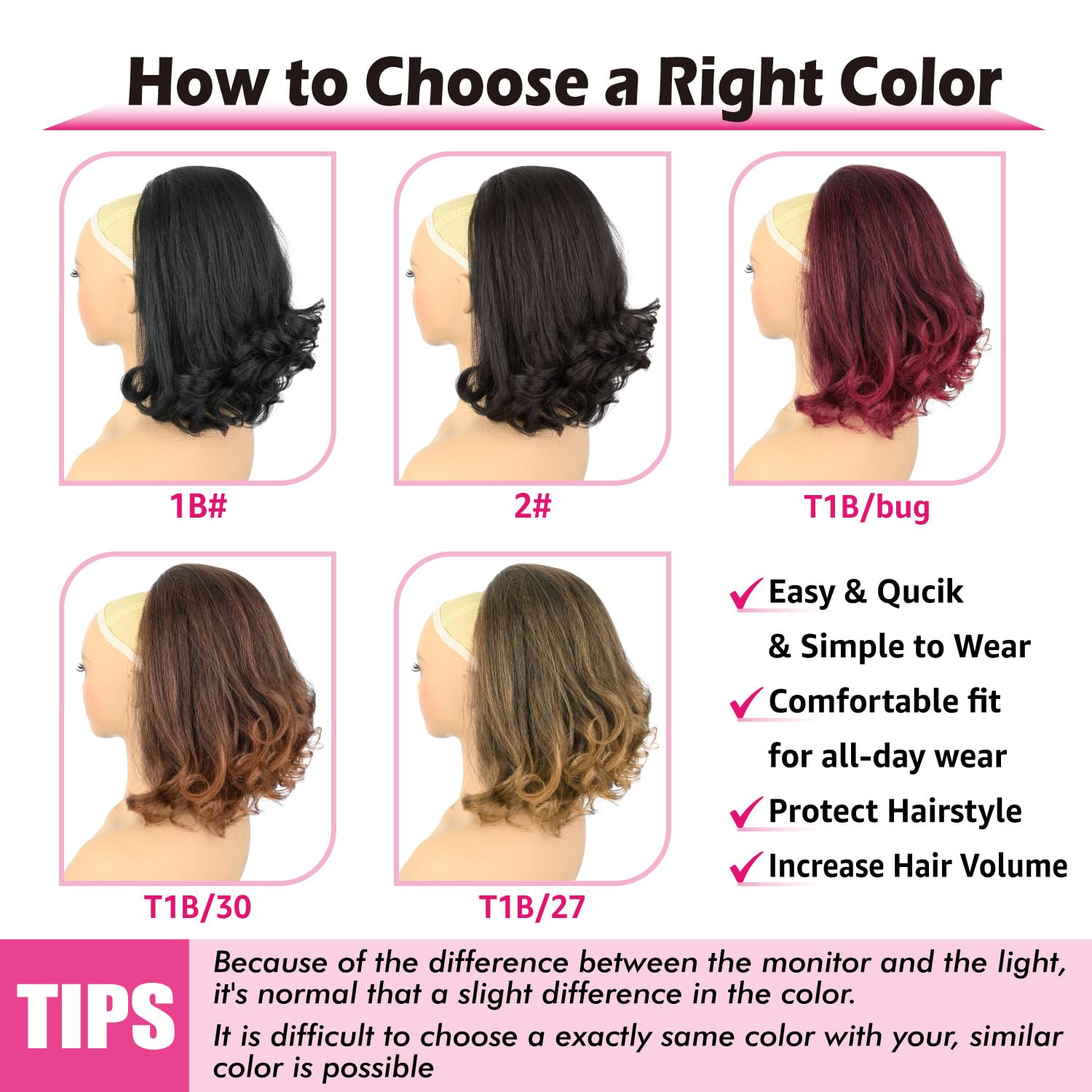 UAmy Hair Flick Ponytail Extension styled for updos and half-ups