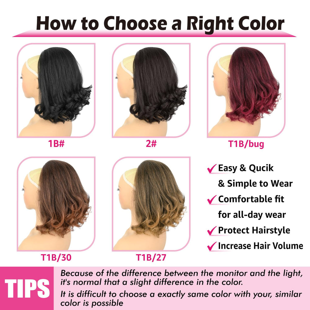 UAmy Hair Flick Ponytail Extension styled for updos and half-ups