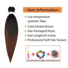 Ubeleco braiding hair ombre close-up yaki texture highlights natural look