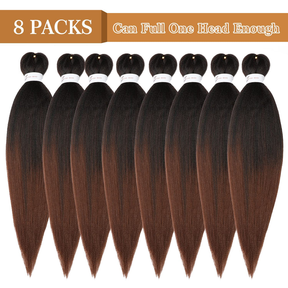 Ubeleco braiding hair ombre 24in 8 packs full-length look for inspirations